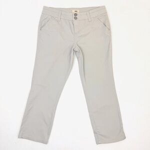 BKE Khaki Pants Women's Size 27 x 23 Tan Mid Rise Cropped Cotton Spandex Blend